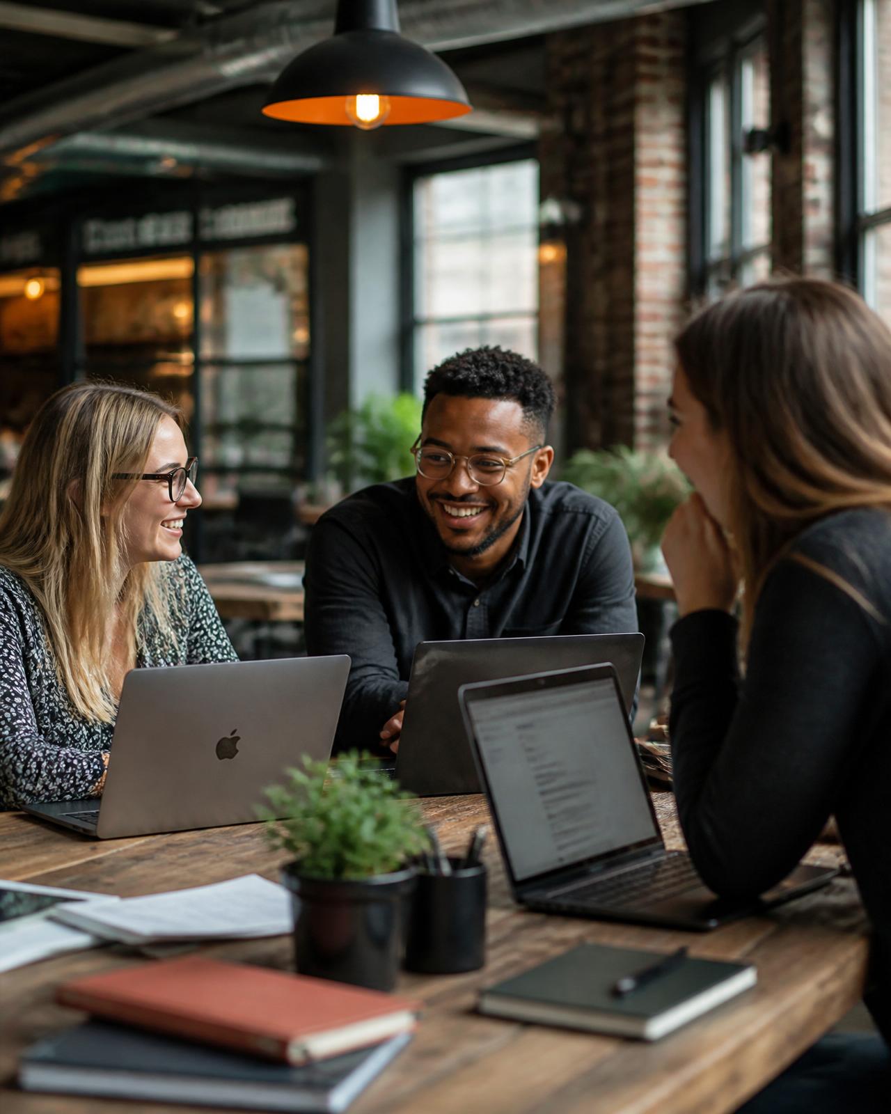 Entrepreneurs échangeant dans un espace GOW Business Center